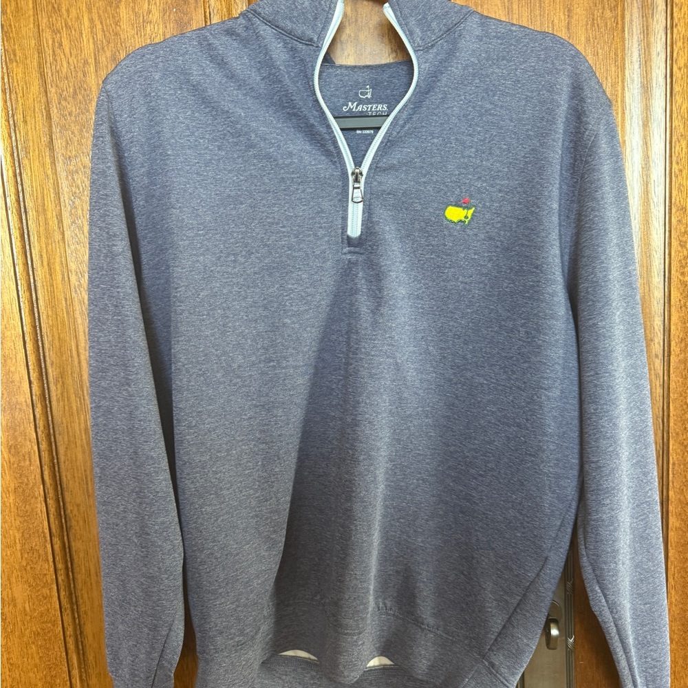 Masters Heather Blue Zip-Up Sweater